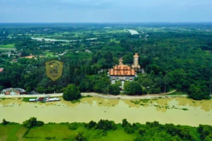 Đền thờ các anh hùng liệt sĩ Củ Chi từ trên cao