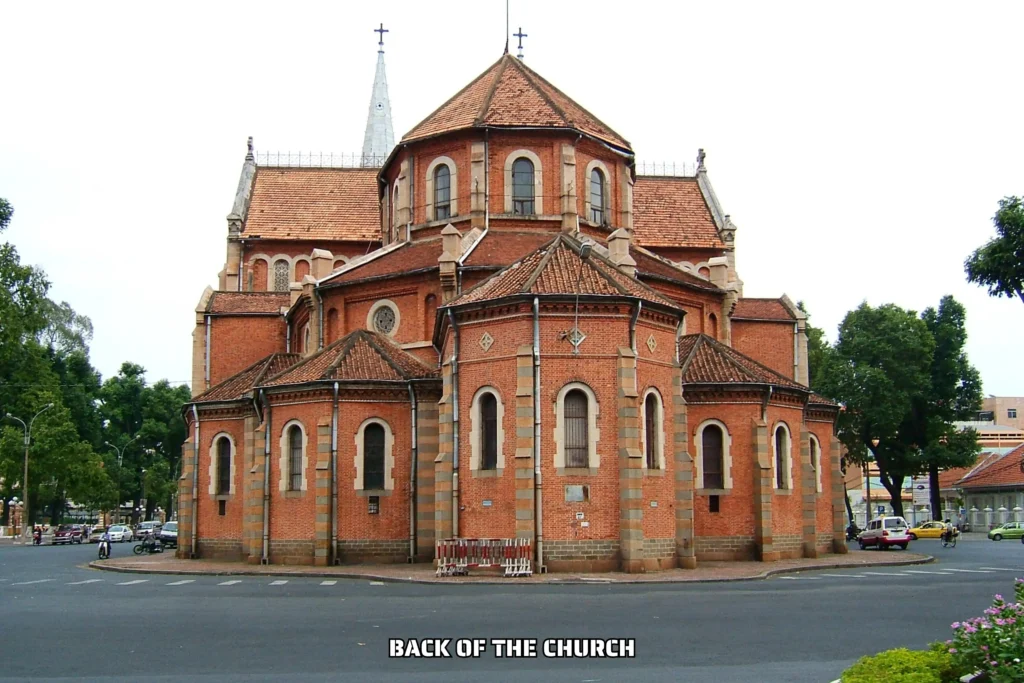 Back of the Notre Dame Cathedral Saigon