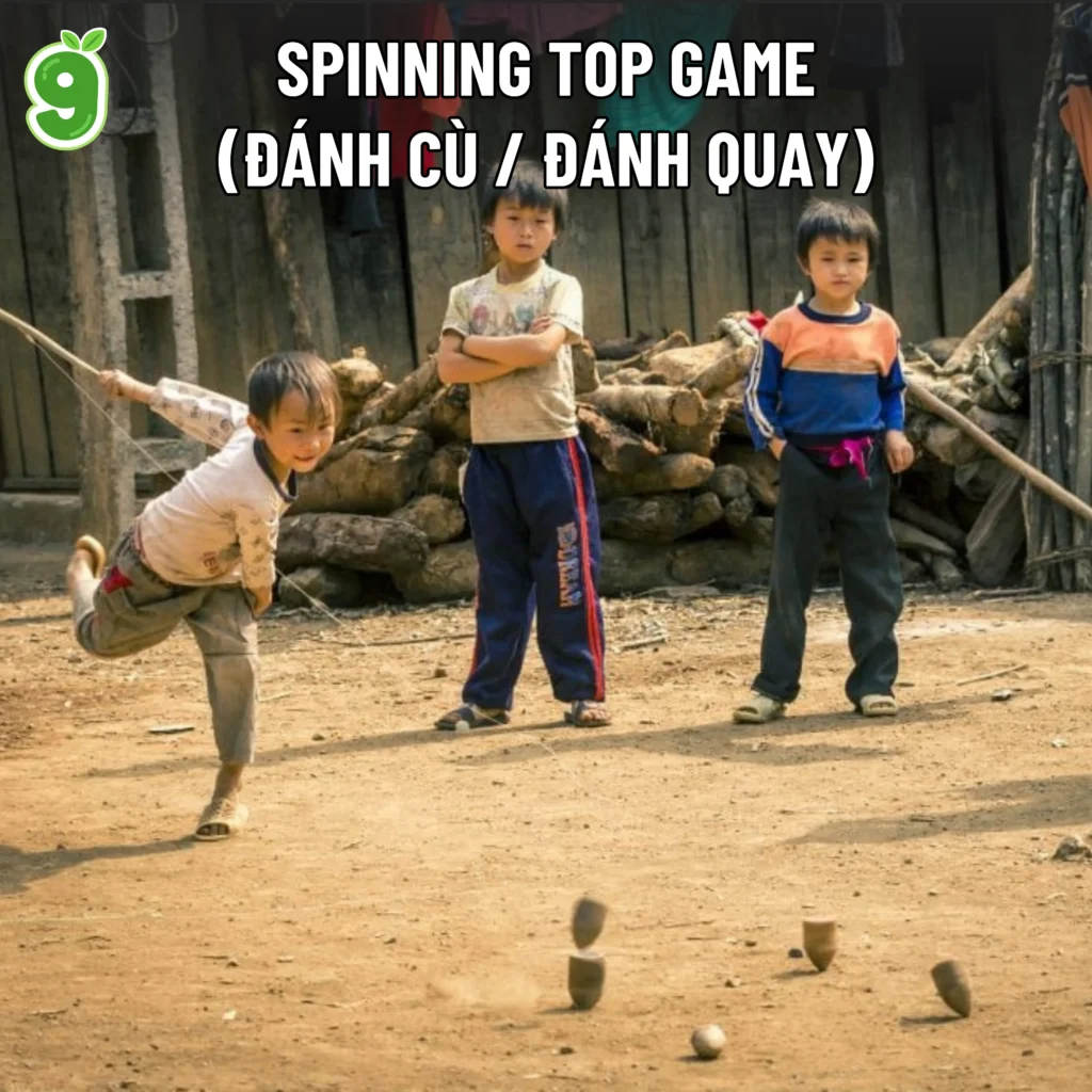 Spin, strike, and cheer — feel the excitement of Vietnam’s traditional spinning top game, Spinning Top Game!